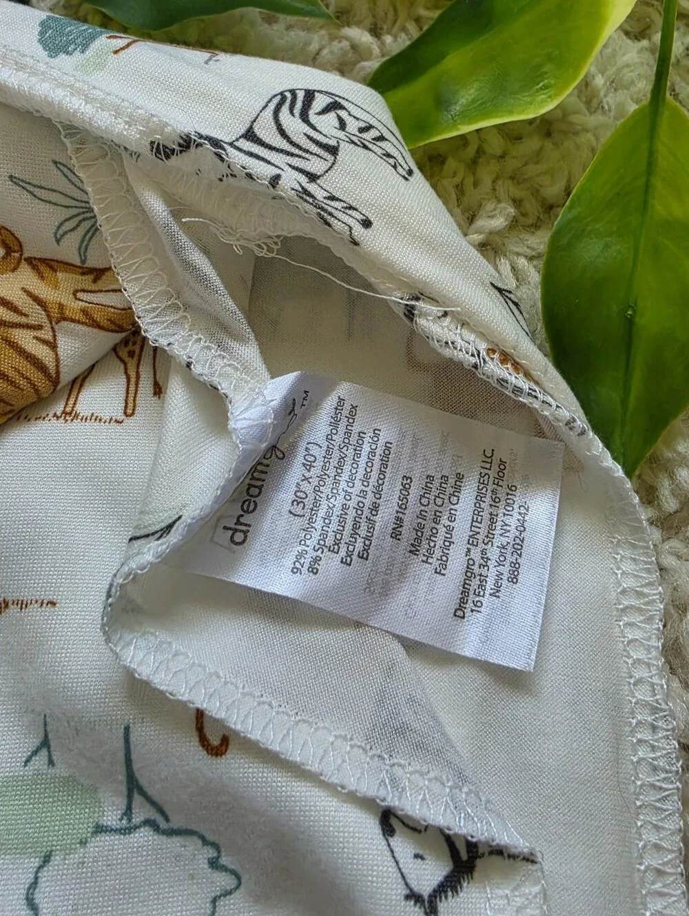 Baby Boy Safari Animal Swaddle